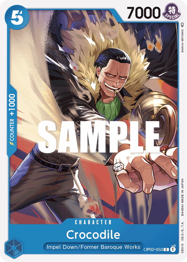 Crocodile - OP02-053 - Common-One Piece Singles
