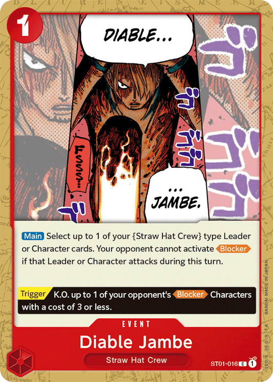 Diable Jambe - ST01-016 - Common-One Piece Singles