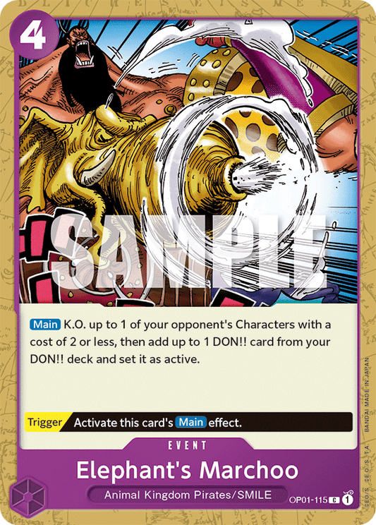 Elephant's Marchoo - OP01-115 - Common-One Piece Singles