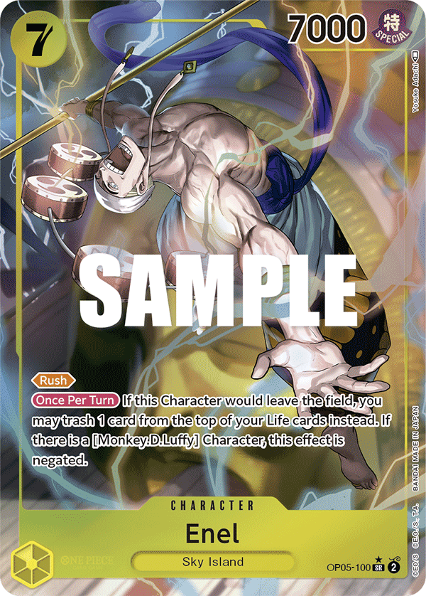 Enel - OP05-100 - Super Rare (Alt Art)