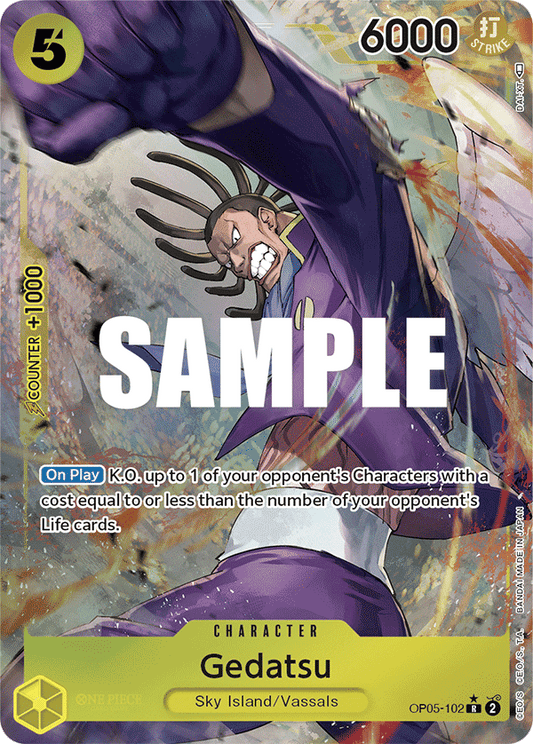 Gedatsu - OP05-102 - Rare (Alt Art)