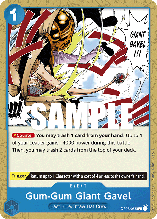 Gum-Gum Giant Gavel - OP03-055 - Common-One Piece Singles