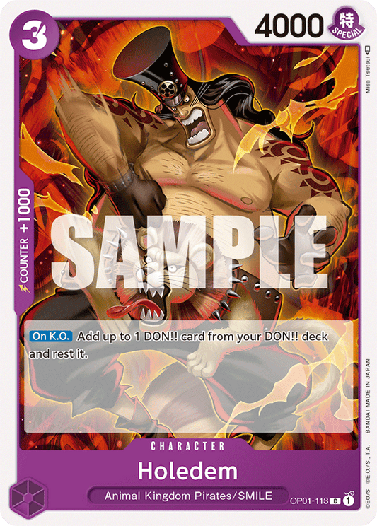 Holedem - OP01-113 - Common-One Piece Singles