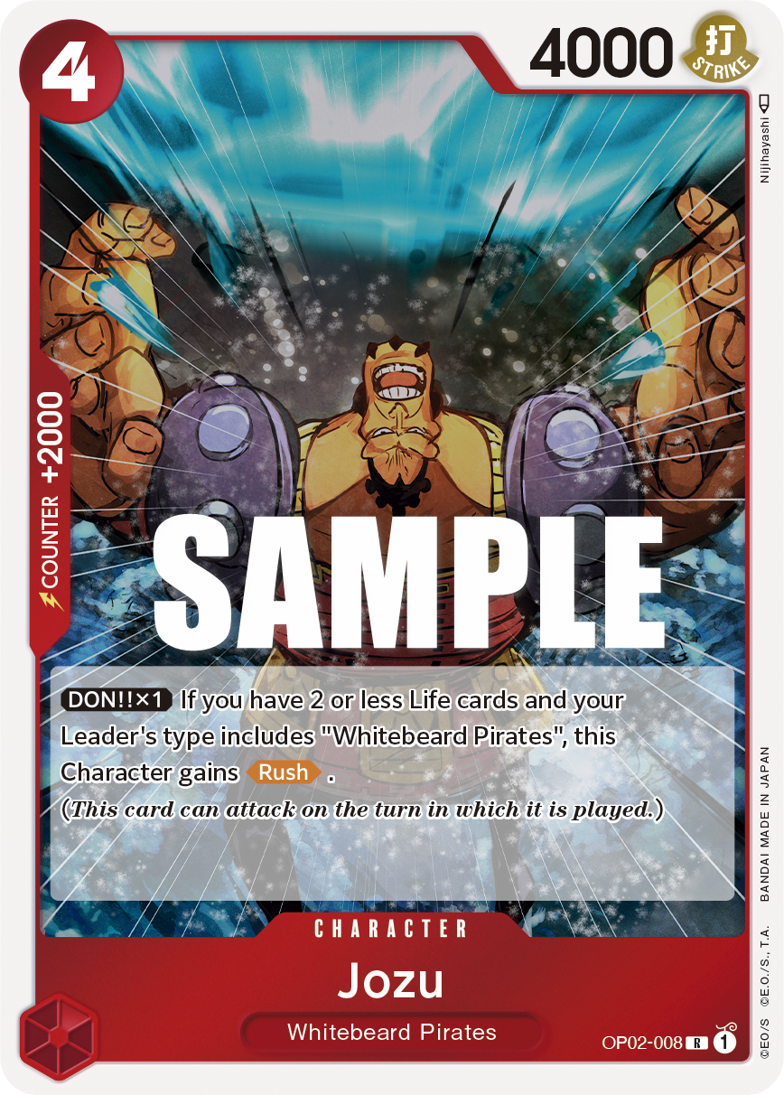 Jozu - OP02-008 - Rare-One Piece Singles