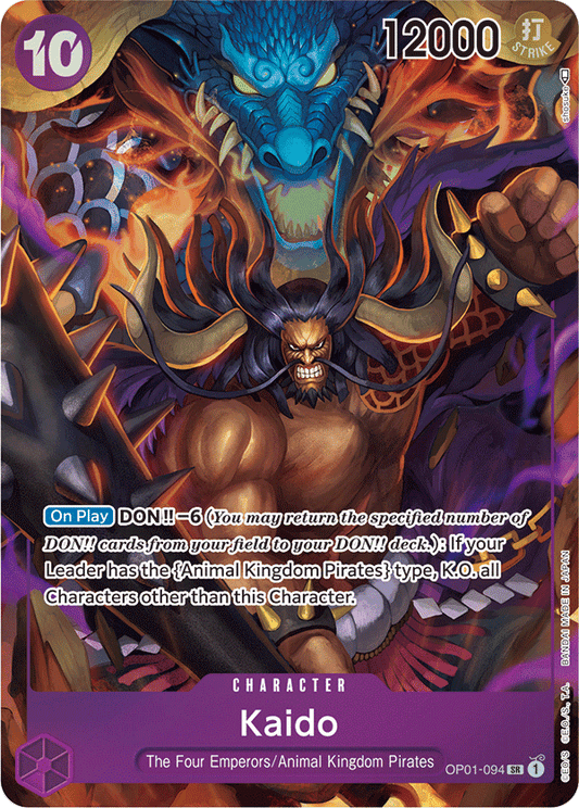 Kaido - OP01-094 - Super Rare (Alt Art)-One Piece Singles