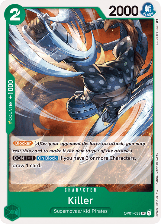 Killer - OP01-039 - Uncommon-One Piece Singles