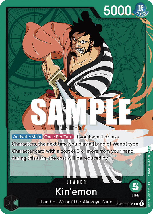 Kin'emon - OP02-025 - Leader-One Piece Singles