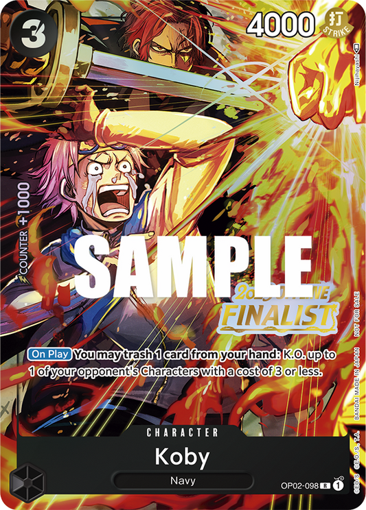 Koby - OP02-098 - 2023 Offline Finalist-One Piece Singles