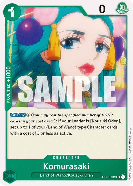 Komurasaki - OP01-042 - Uncommon-One Piece Singles