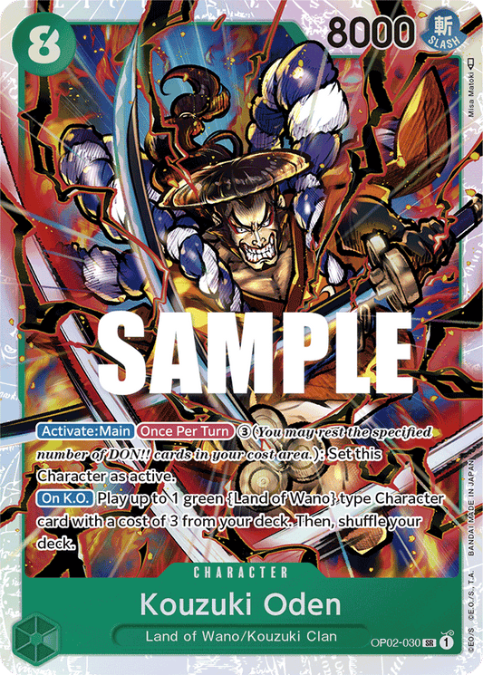 Kouzuki Oden - OP02-030 - Super Rare-One Piece Singles