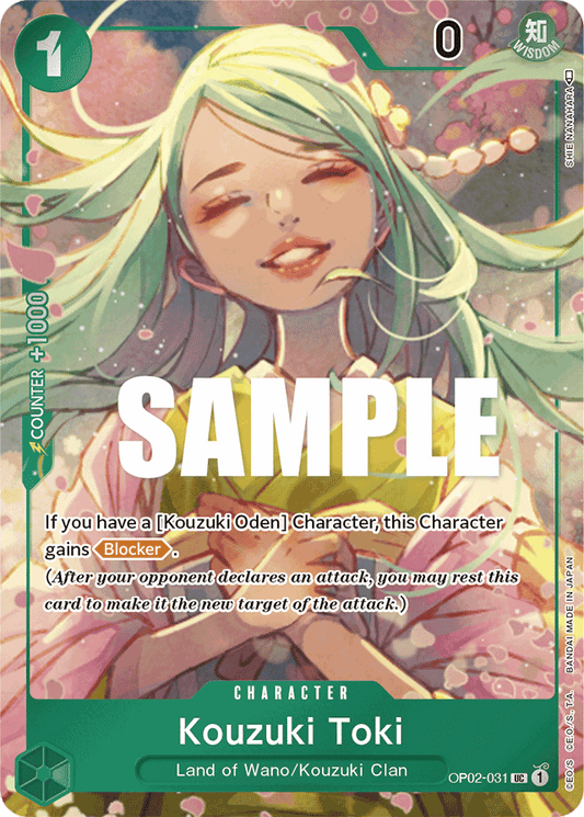 Kouzuki Toki - OP02-031 - Uncommon (Alt Art)-One Piece Singles
