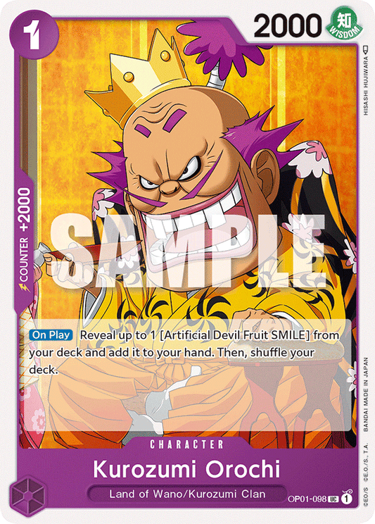 Kurozumi Orochi - OP01-098 - Uncommon-One Piece Singles