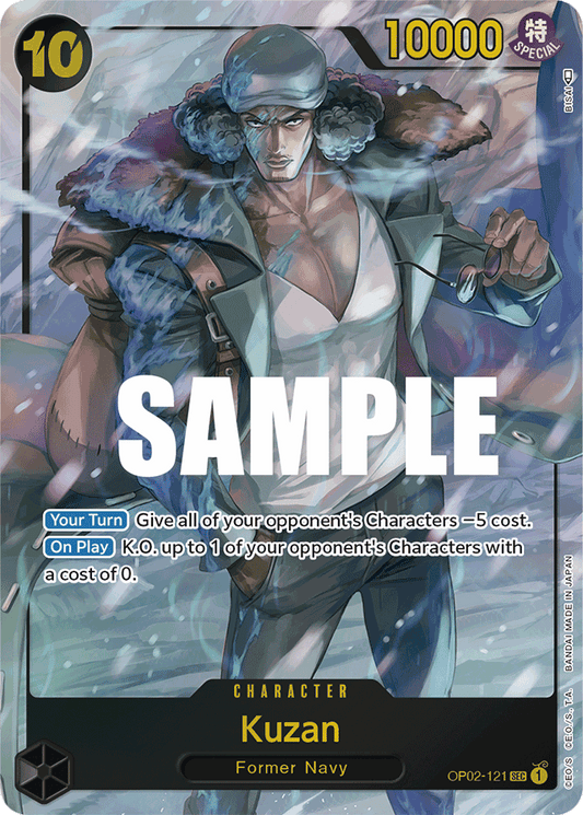 Kuzan - OP02-121 - Secret Rare (Alt Art)-One Piece Singles