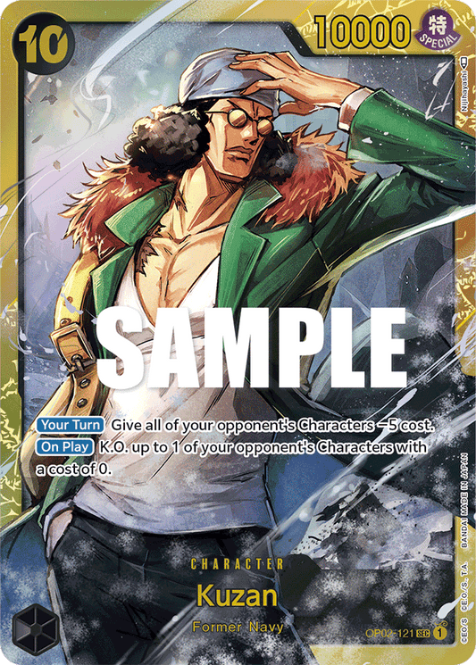 Kuzan - OP02-121 - Secret Rare-One Piece Singles