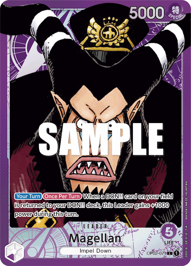 Magellan - OP02-071 - Leader (Alt Art)-One Piece Singles