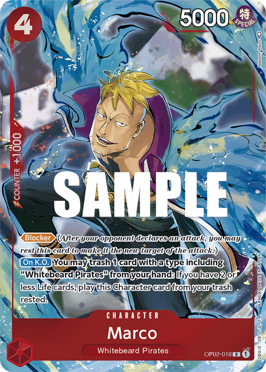 Marco - OP02-018 - Rare (Alt Art)-One Piece Singles