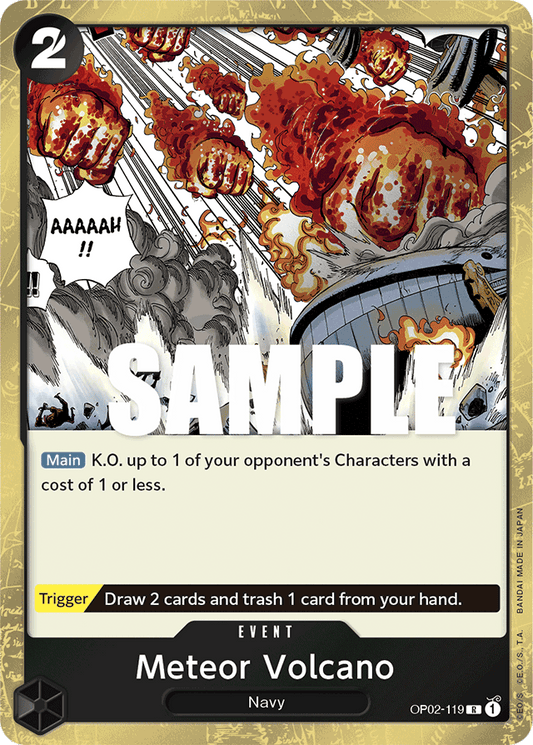 Meteor Volcano - OP02-119 - Rare-One Piece Singles