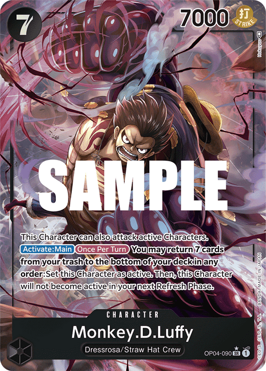Monkey. D. Luffy - OP04-090 - Super Rare (Alt Art)