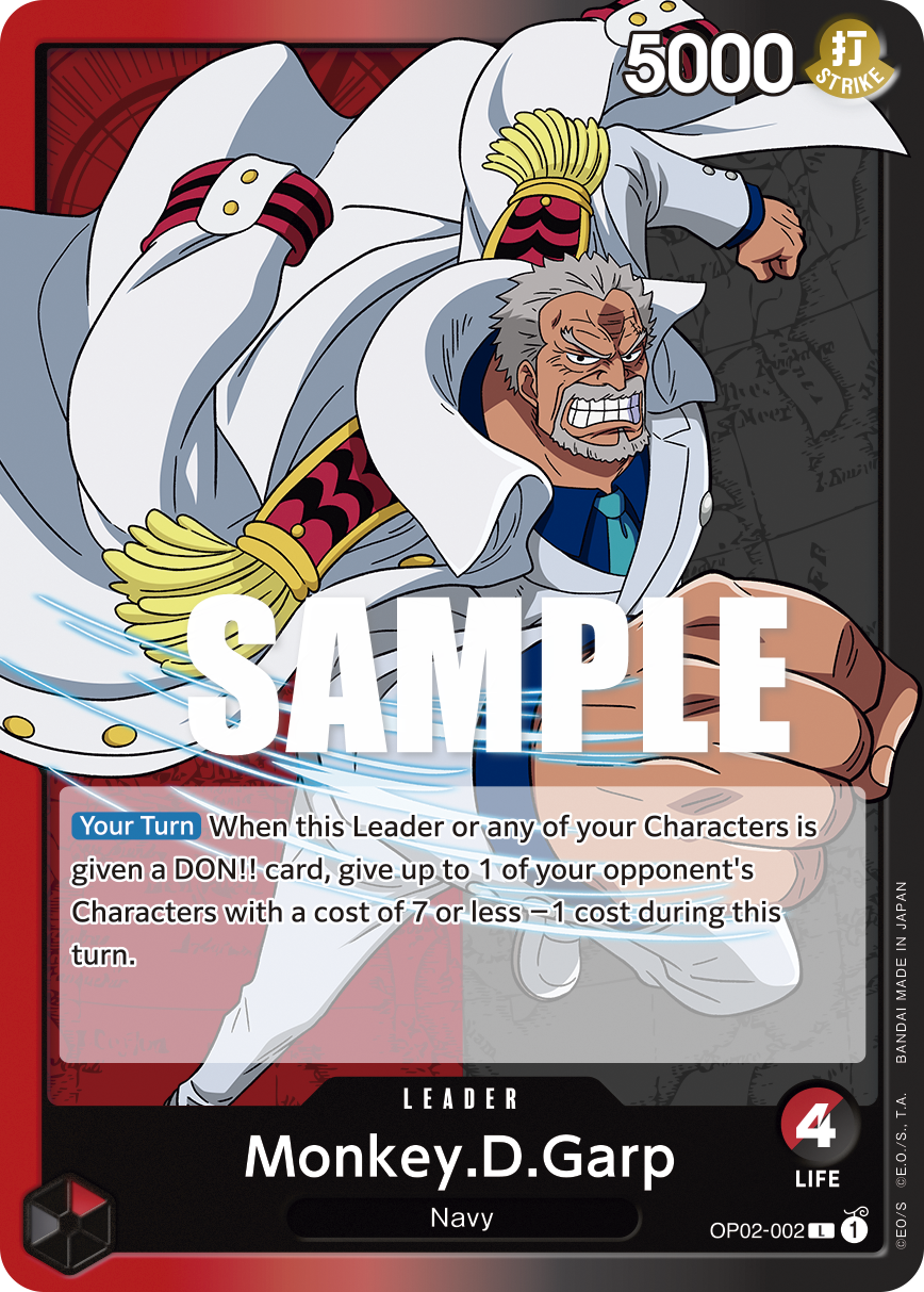 Monkey.D.Garp - OP02-002 - Leader-One Piece Singles