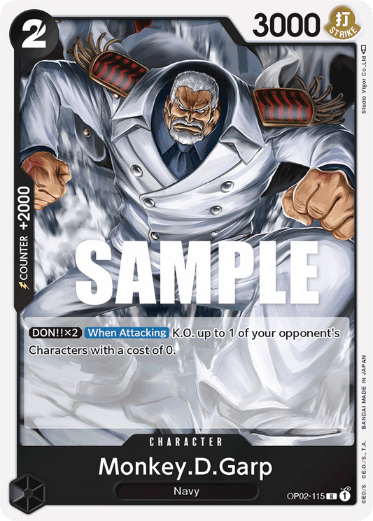 Monkey.D.Garp - OP02-115 - Rare-One Piece Singles