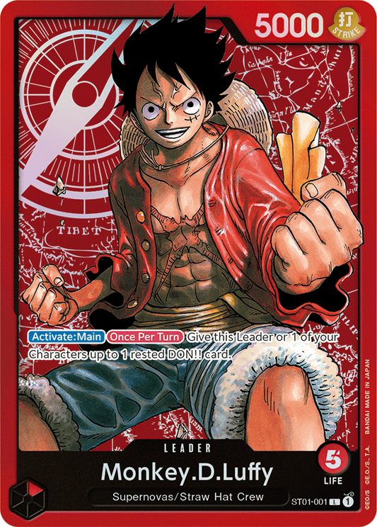 Monkey.D.Luffy - ST01-001 - Leader-One Piece Singles