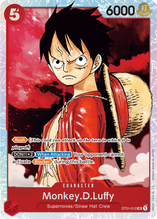 Monkey.D.Luffy - ST01-012 - Super Rare-One Piece Singles