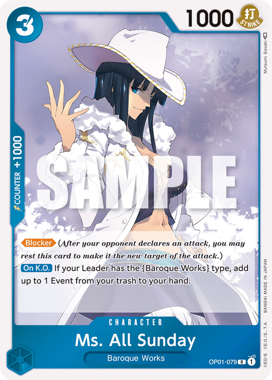 Ms. All Sunday - OP01-079 - Rare-One Piece Singles