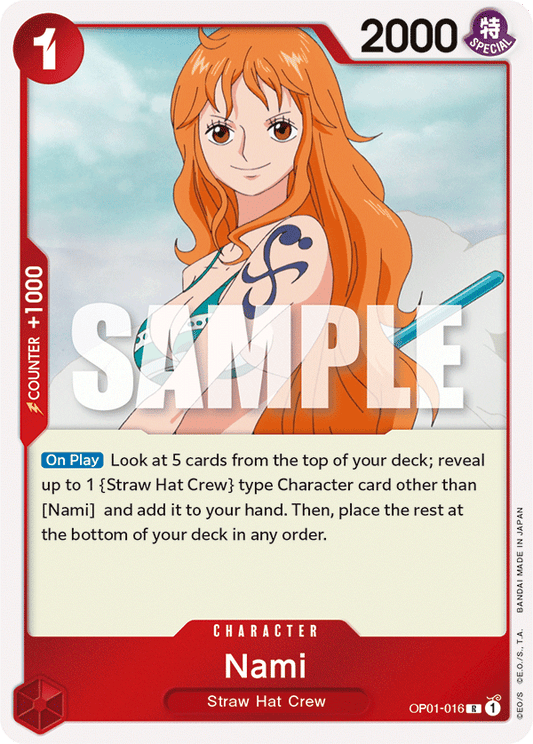 Nami - OP01-016 - Rare-One Piece Singles