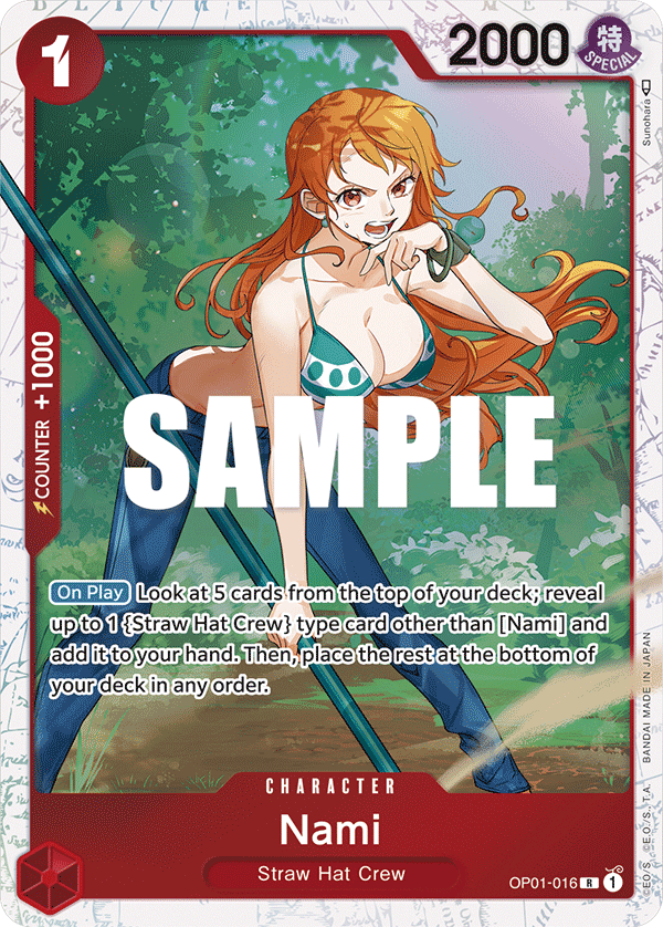 Nami - OP01-016 - Rare ST10 Alt Art