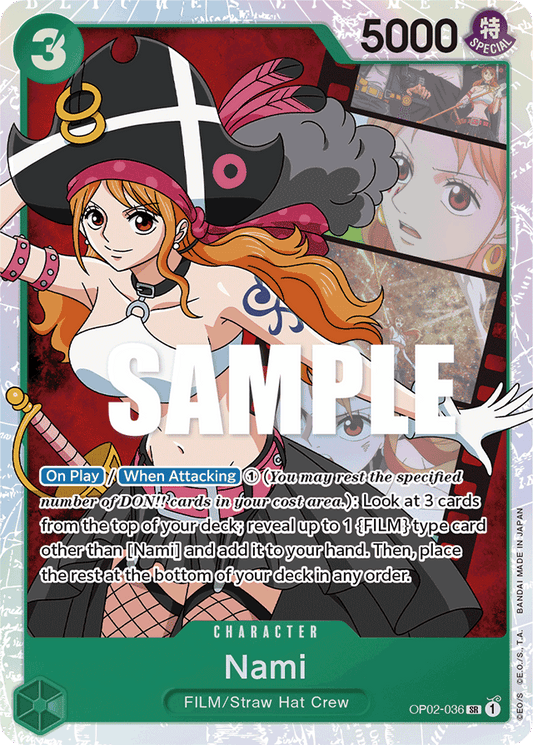Nami - OP02-036 - Super Rare-One Piece Singles