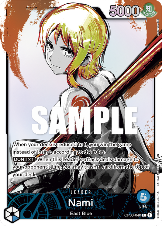 Nami - OP03-040 - Leader (Alt Art)-One Piece Singles