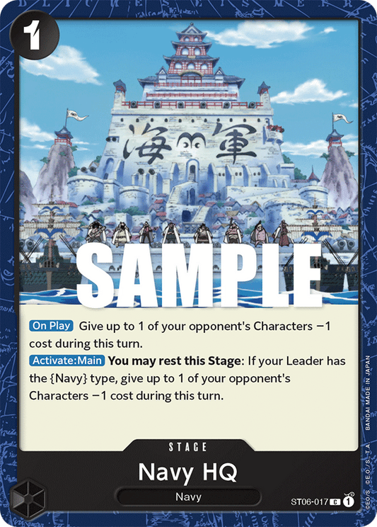 Navy HQ - ST06-017 - Common-One Piece Singles