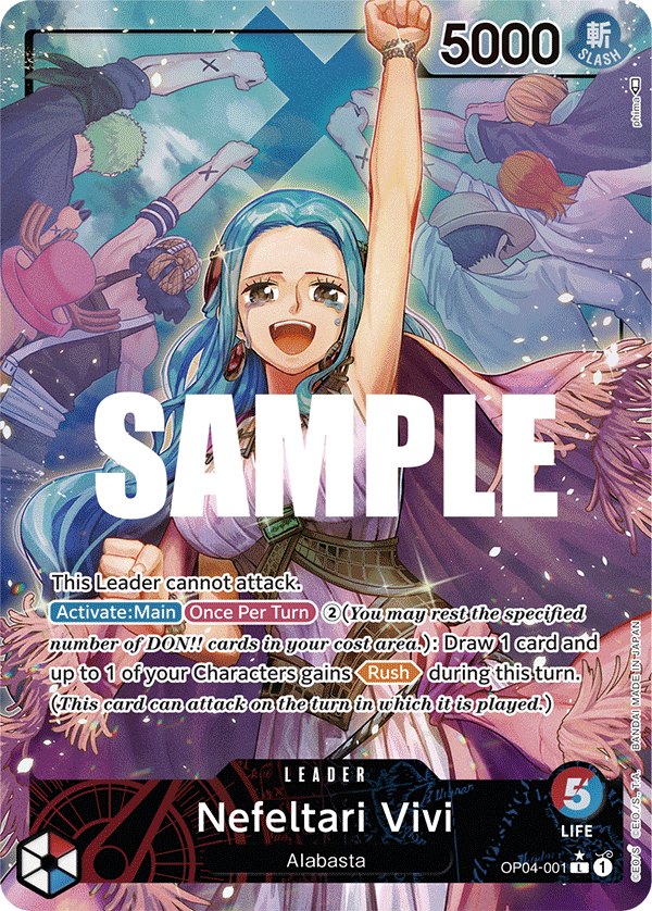 Nefertari Vivi - OP04-001 - Leader (Alt Art)