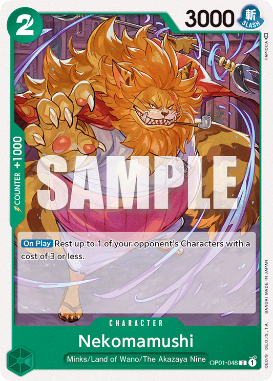 Nekomamushi - OP01-048 - Common-One Piece Singles