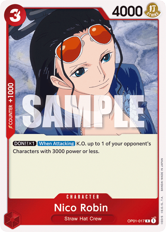 Nico Robin - OP01-017 - Rare-One Piece Singles