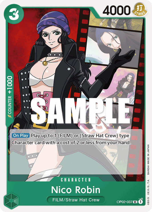 Nico Robin - OP02-037 - Uncommon-One Piece Singles