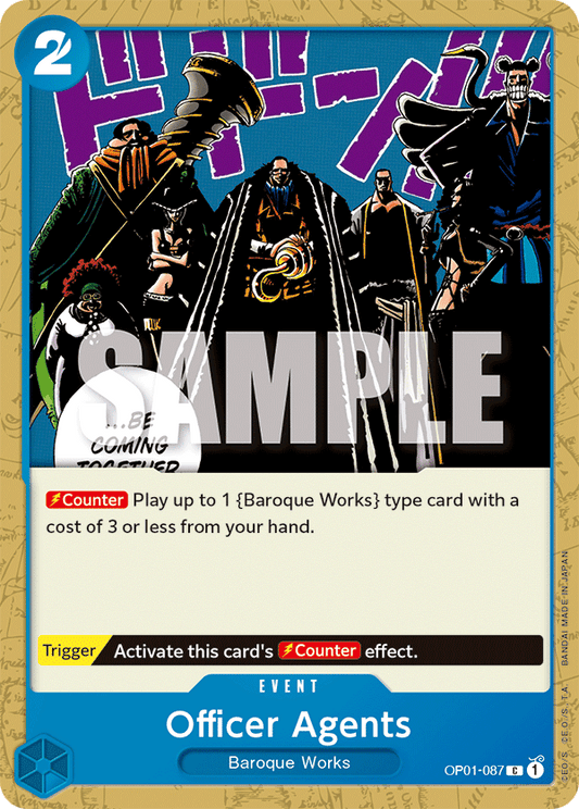 Officer Agents - OP01-087 - Common-One Piece Singles