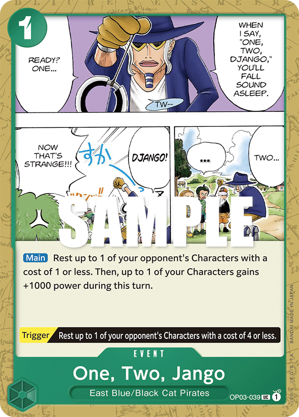 One, Two, Jango - OP03-039 - Uncommon-One Piece Singles