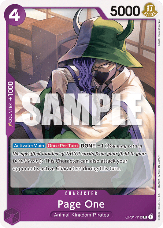 Page One - OP01-112 - Rare-One Piece Singles