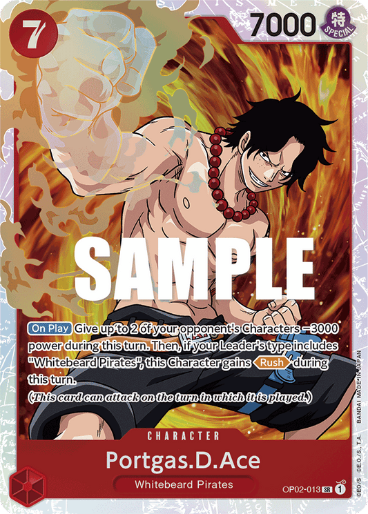 Portgas.D.Ace - OP02-013 - Super Rare-One Piece Singles