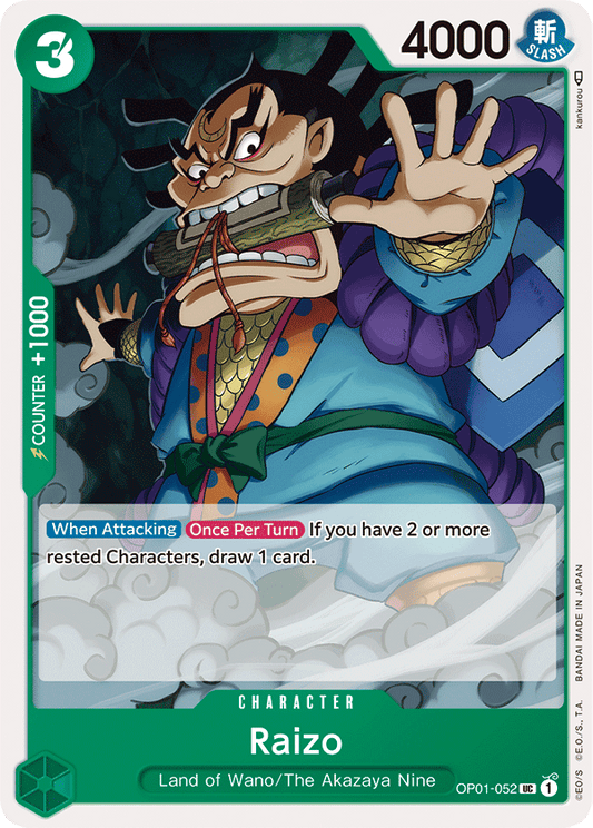 Raizo - OP01-052 - Uncommon-One Piece Singles