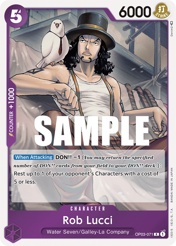 Rob Lucci - OP03-071 - Rare-One Piece Singles