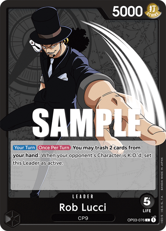 Rob Lucci - OP03-076 - Leader-One Piece Singles