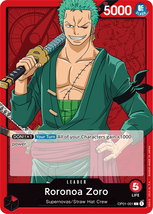 Roronoa Zoro - OP01-001 - Leader-One Piece Singles