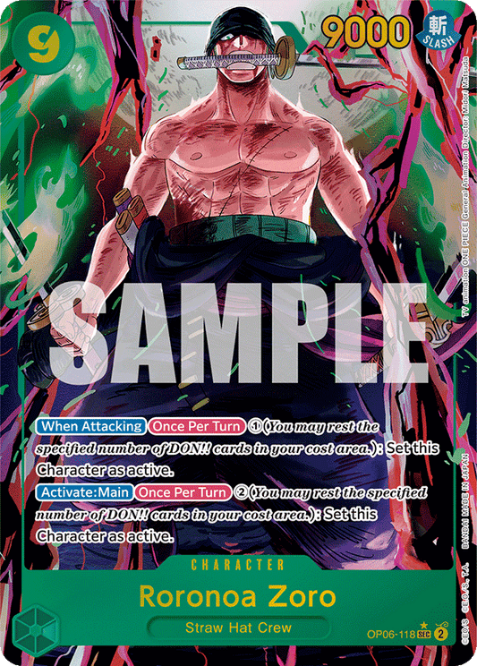 Roronoa Zoro - OP06-118 - Secret Rare (Alt Art)