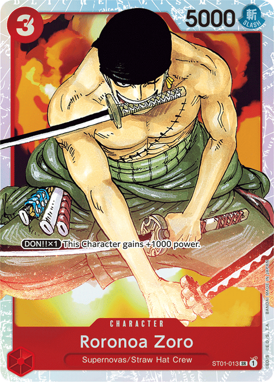 Roronoa Zoro - ST01-013 - Super Rare-One Piece Singles