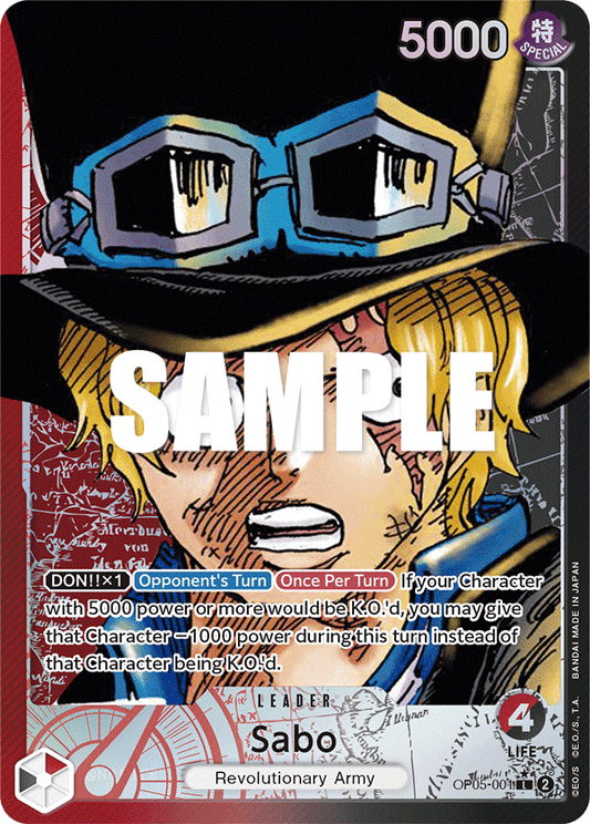Sabo - OP05-001 - Leader (Alt Art)
