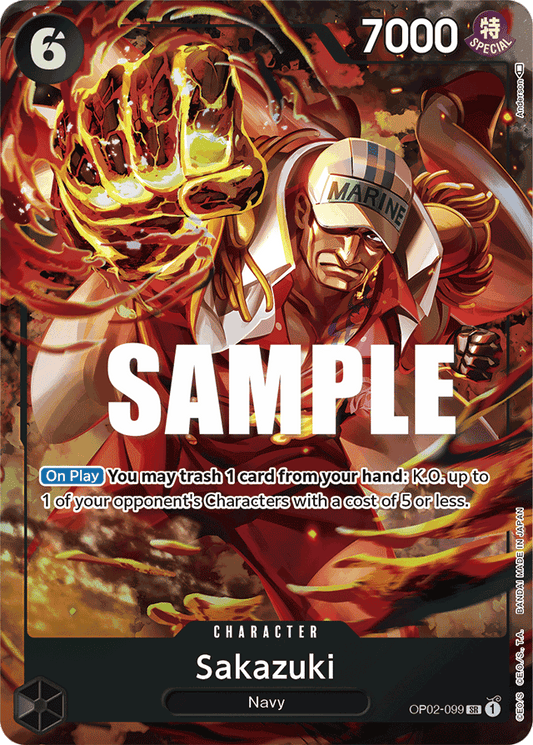 Sakazuki - OP02-099 - Super Rare (Alt Art)-One Piece Singles