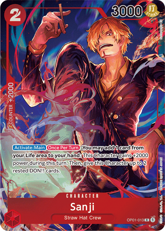 Sanji - OP01-013 - Rare (Alt Art)-One Piece Singles