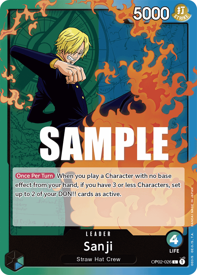 Sanji - OP02-026 - Leader-One Piece Singles